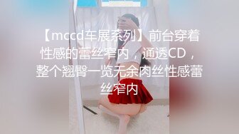 【mccd车展系列】前台穿着性感的蕾丝窄内，通透CD，整个翘臀一览无余肉丝性感蕾丝窄内