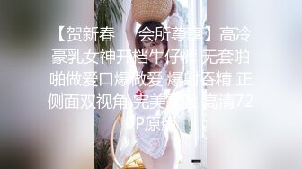 【贺新春❤️会所尊享】高冷豪乳女神开档牛仔裤 无套啪啪做爱口爆做爱 爆射吞精 正侧面双视角 完美露脸 高清720P原版